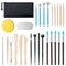 Clay Tools Kit, 27 PCS Pottery Tools, Practical Polymer Clay Sculpting Tools Kit, Air Dry Clay Tools Set for Kids, Adults, Pottery Craft, Dotting, Carving, Drawing, Molding, Modeling, Shaping